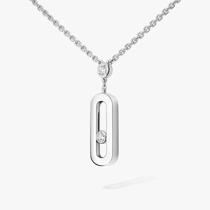 [⭐Luxery] Move Uno Gold Diamond Long Necklace