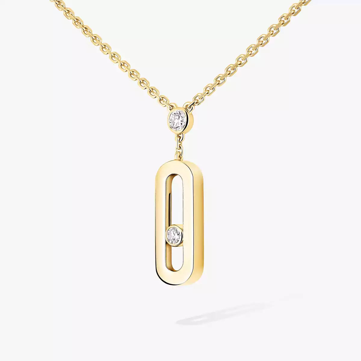 [⭐Luxery] Move Uno Gold Diamond Long Necklace