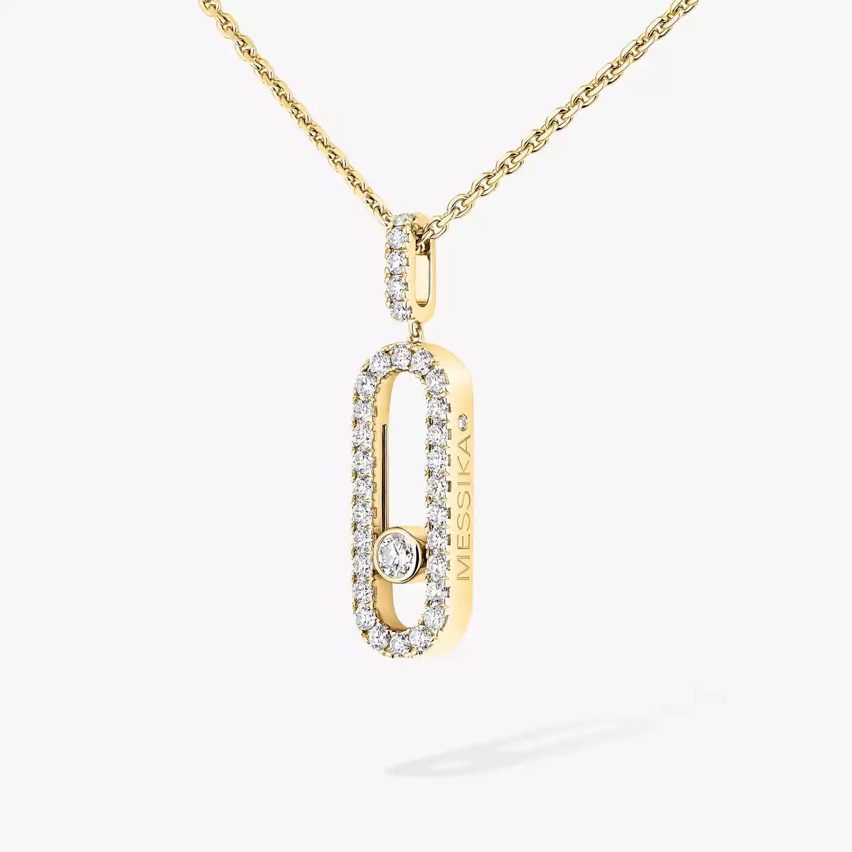 [⭐Luxery]Move Uno Diamond Necklace in Rose Gold