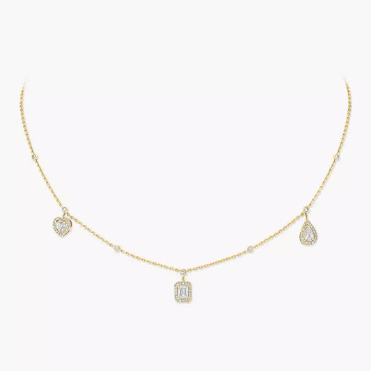 [⭐Luxery]My Twin Diamond Necklace in Silver