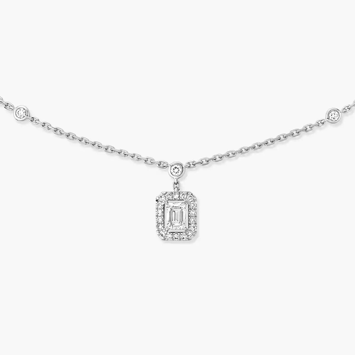 [⭐Luxery]My Twin Diamond Necklace in Silver