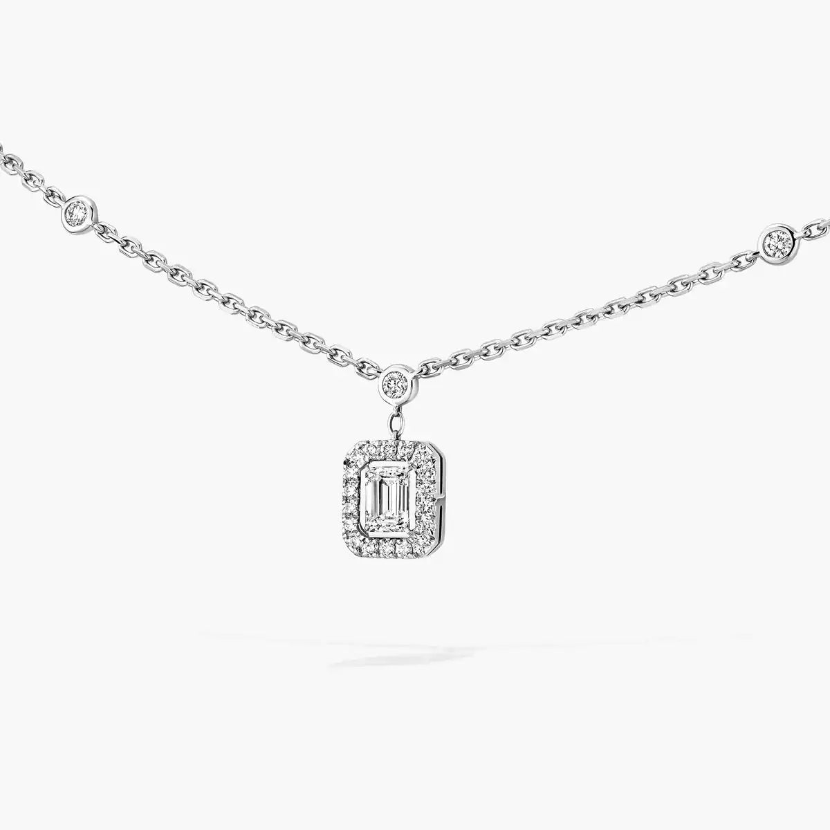 [⭐Luxery]My Twin Diamond Necklace in Silver