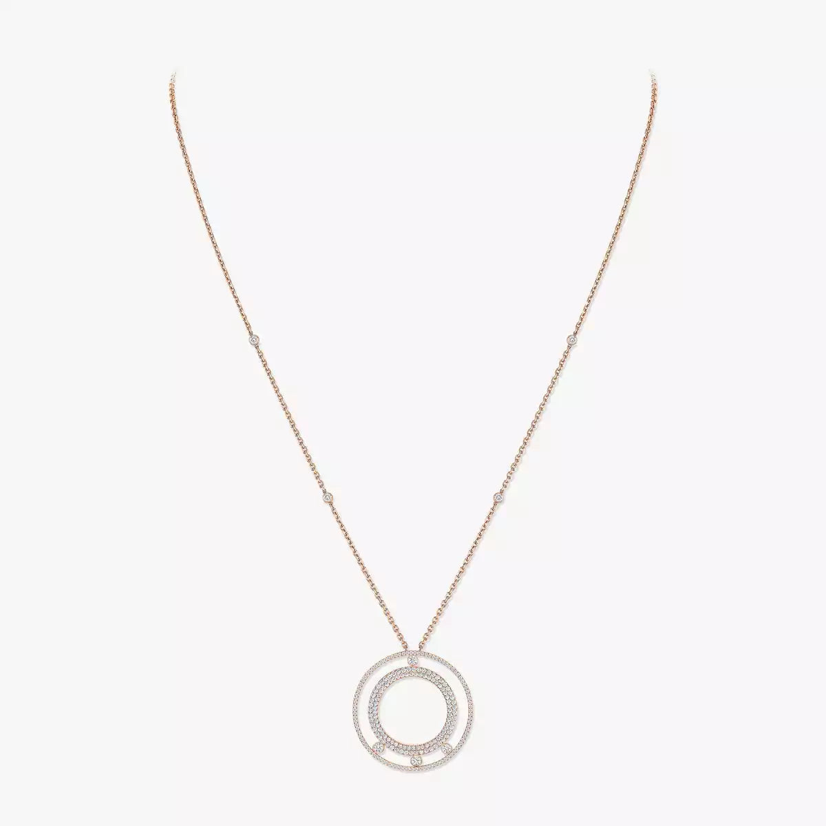 [⭐Luxery]Move Romane Long Pave_-Set Diamond Necklace