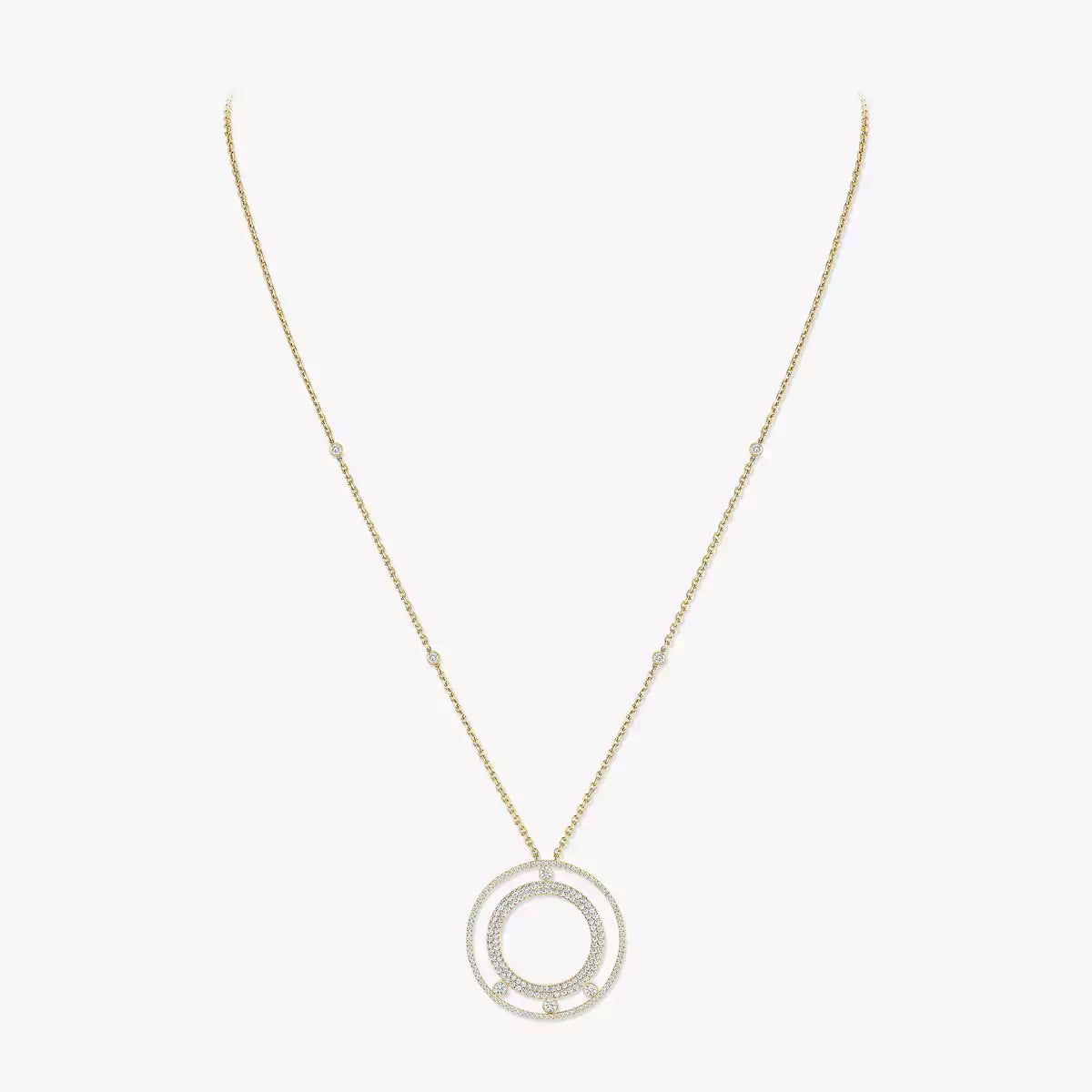 [⭐Luxery]Move Romane Long Pave_-Set Diamond Necklace