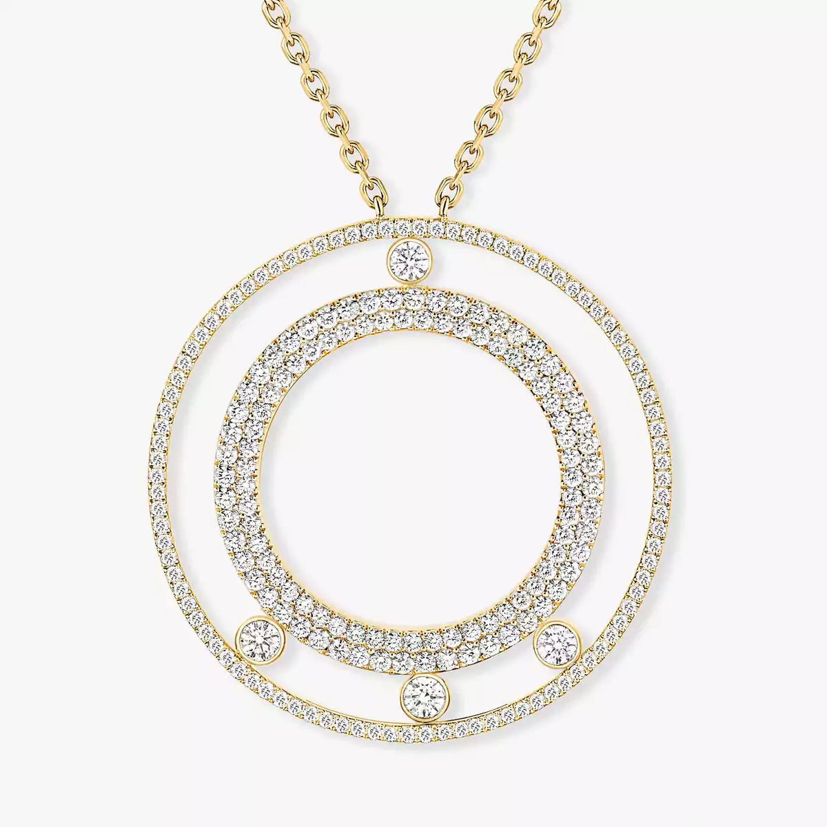 [⭐Luxery]Move Romane Long Pave_-Set Diamond Necklace