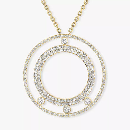 [⭐Luxery]Move Romane Long Pave_-Set Diamond Necklace