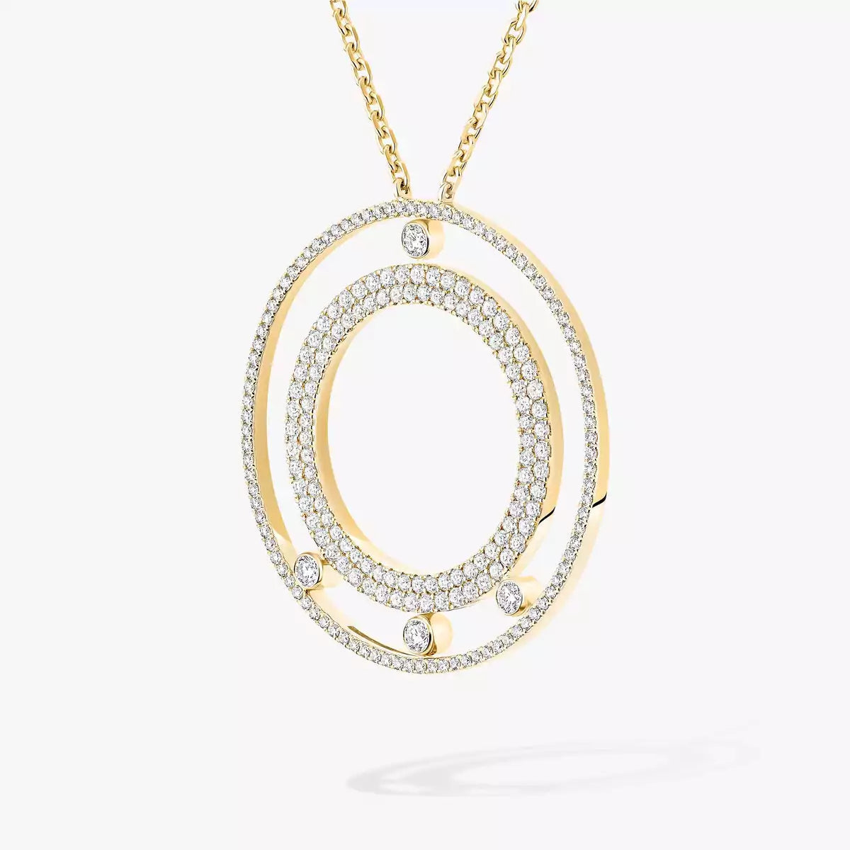 [⭐Luxery]Move Romane Long Pave_-Set Diamond Necklace