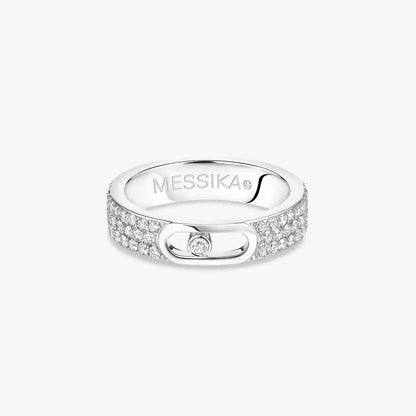 [⭐Luxery]Move Joaillerie Pave_ Diamond Wedding Ring