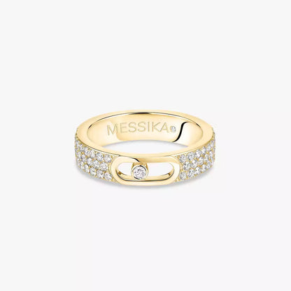 [⭐Luxery]Move Joaillerie Pave_ Diamond Wedding Ring