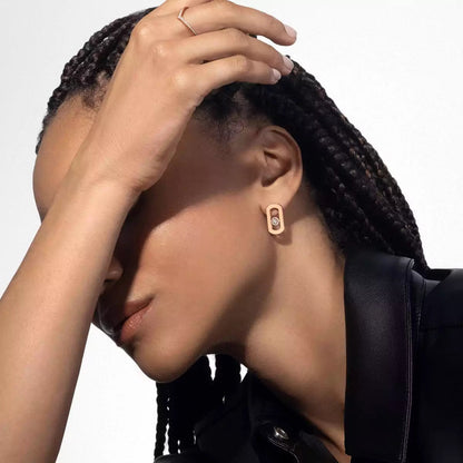 [⭐Luxery]So Move Diamond Earrings in Yellow Gold