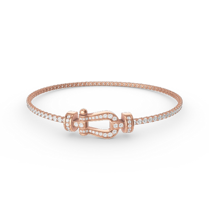 [⭐Luxery]FORCE  HORSESHOE  DIAMOND TENNIS BRACELET