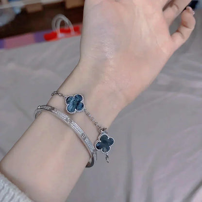 [⭐Luxery]CLOVER 5 MOTIF PIETERSITE BRACELET COLLECTION