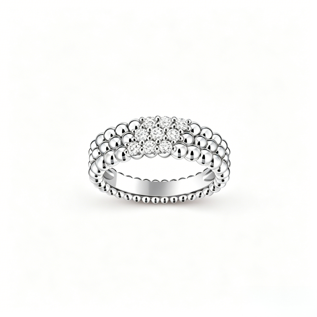 [⭐Luxery] THREE-ROW DIAMOND RING