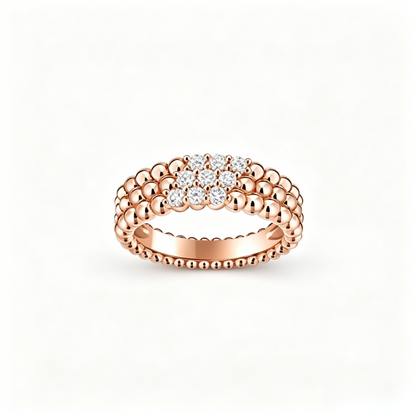 [⭐Luxery] THREE-ROW DIAMOND RING