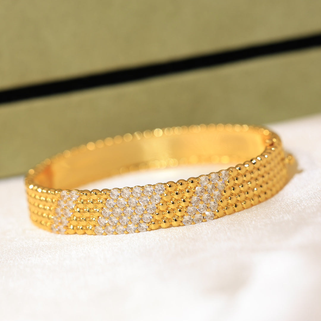 [⭐Luxery]  FIVE-ROW DIAMOND BRACELET