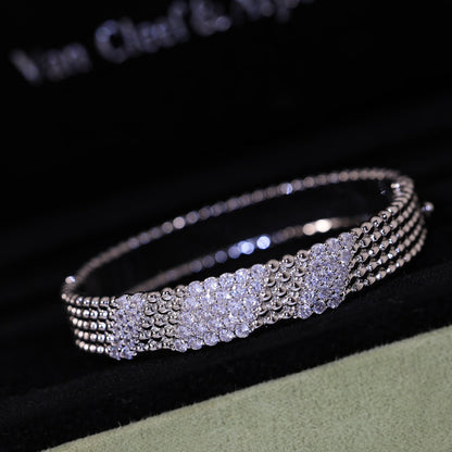 [⭐Luxery]  FIVE-ROW DIAMOND BRACELET