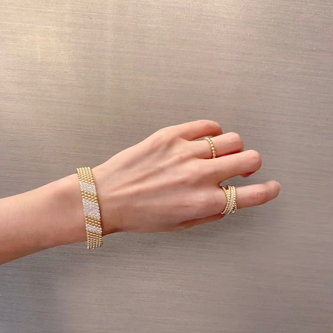 [⭐Luxery]  FIVE-ROW DIAMOND BRACELET