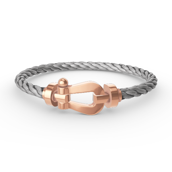 [⭐Luxery]FORCE LARGE HORSESHOE NO DIAMOND BRACELET ROSE GOLD