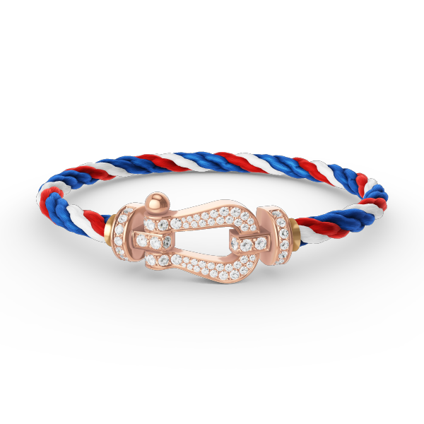 [⭐Luxery]FORCE LARGE HORSESHOE FULL DIAMOND BRACELET ROSE GOLD