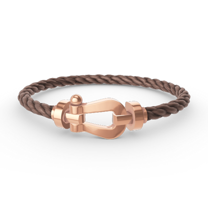 [⭐Luxery]FORCE LARGE HORSESHOE NO DIAMOND BRACELET ROSE GOLD