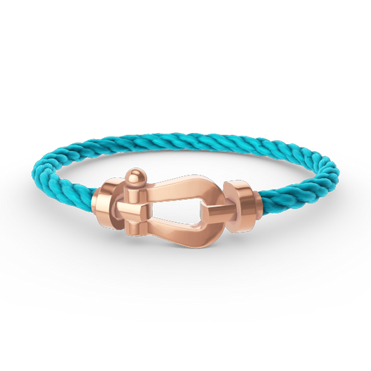 [⭐Luxery]FORCE LARGE HORSESHOE NO DIAMOND BRACELET ROSE GOLD