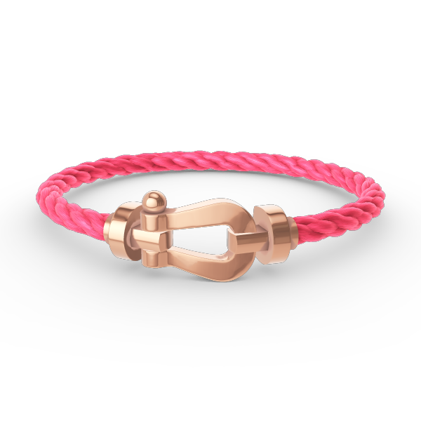 [⭐Luxery]FORCE LARGE HORSESHOE NO DIAMOND BRACELET ROSE GOLD
