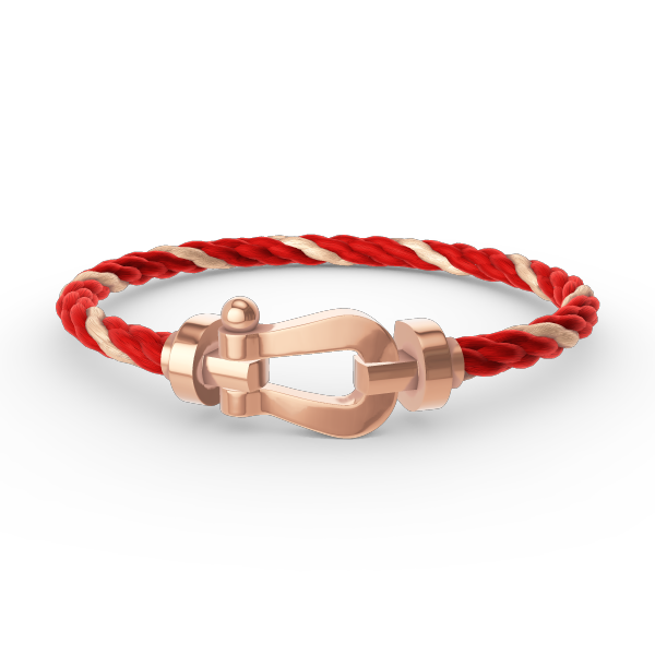 [⭐Luxery]FORCE LARGE HORSESHOE NO DIAMOND BRACELET ROSE GOLD