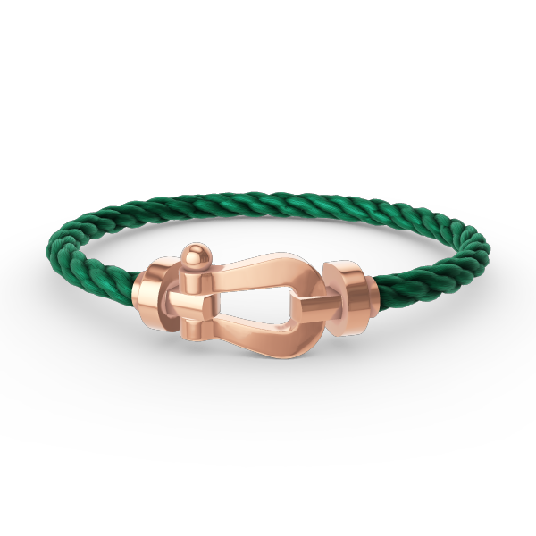 [⭐Luxery]FORCE LARGE HORSESHOE NO DIAMOND BRACELET ROSE GOLD