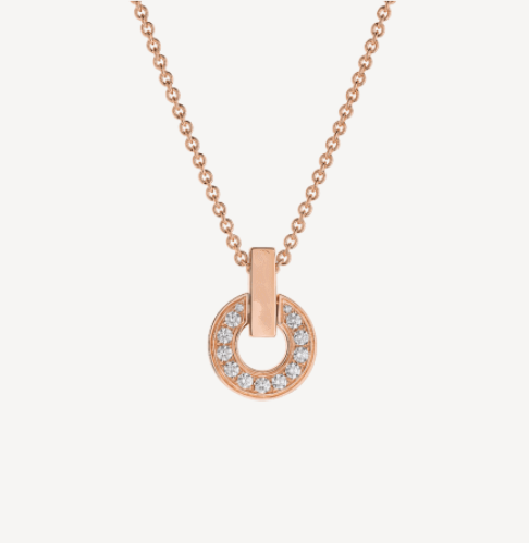 [⭐Luxery]GARI NECKLACE PINK GOLD DIAMOND