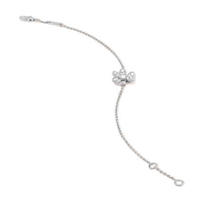 [⭐Luxery]FRIVOLE SILVER FLOWER DIAMOND BRACELET