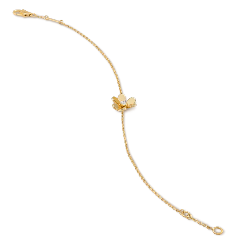 [⭐Luxery]FRIVOLE GOLD FLOWER PINK MALACHITE BRACELET