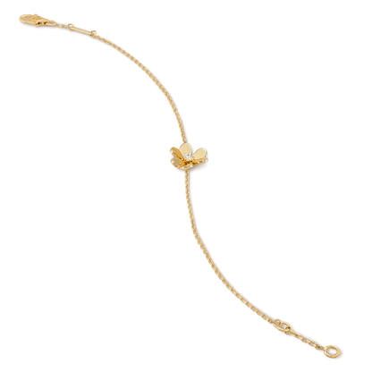 [⭐Luxery]FRIVOLE GOLD FLOWER PINK MALACHITE BRACELET