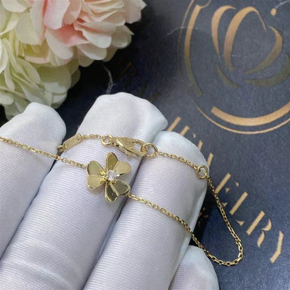 [⭐Luxery]FRIVOLE GOLD FLOWER PINK MALACHITE BRACELET