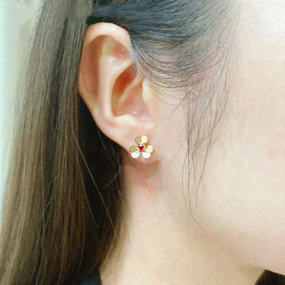 [⭐Luxery]FRIVOLE  FLOWER PINK EARRINGS