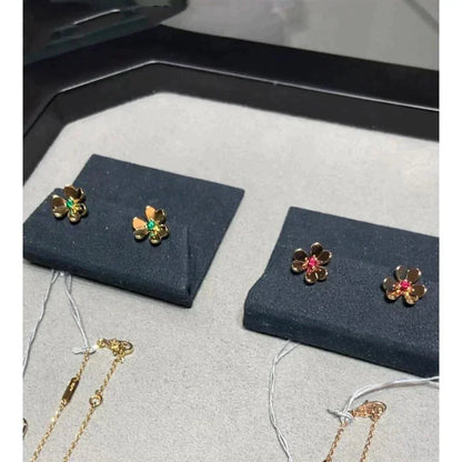 [⭐Luxery]FRIVOLE  FLOWER PINK EARRINGS