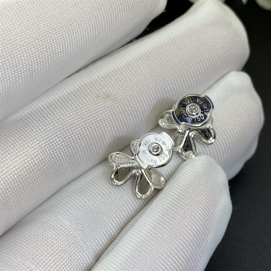 [⭐Luxery]FRIVOLE MINI SILVER FLOWER EARRINGS