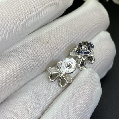 [⭐Luxery]FRIVOLE MINI SILVER FLOWER EARRINGS