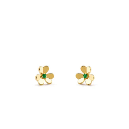 [⭐Luxery]FRIVOLE  FLOWER MALACHITE EARRINGS