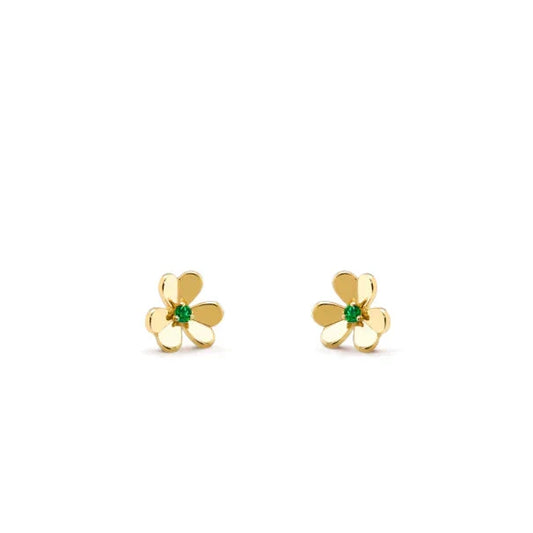 [⭐Luxery]FRIVOLE  FLOWER MALACHITE EARRINGS