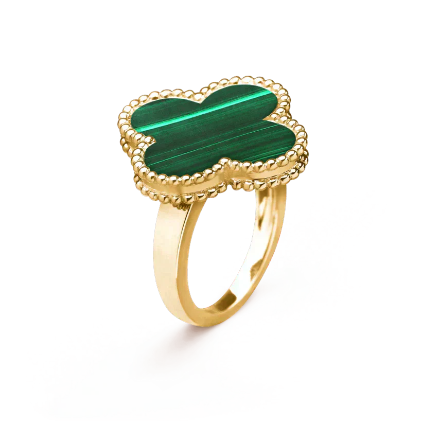 [⭐Luxery]CLOVER MALACHITE RING