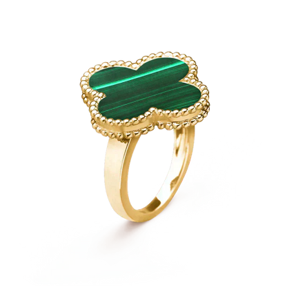 [⭐Luxery]CLOVER MALACHITE RING