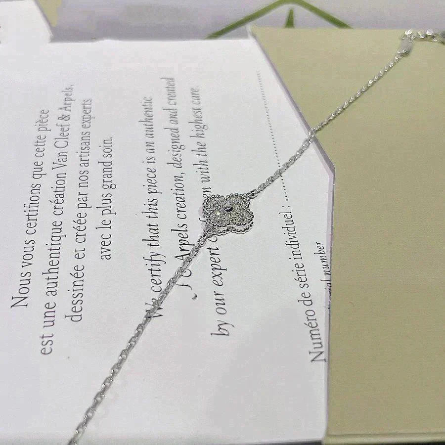 [⭐Luxery]CLOVER  SINGLE FLOWER BRACELET SILVER