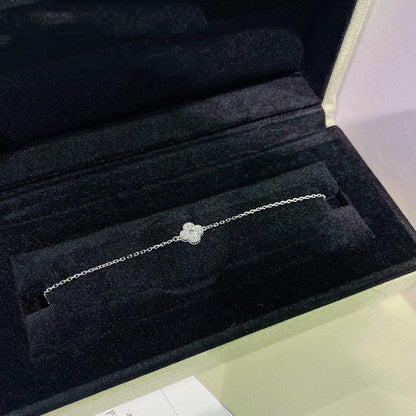 [⭐Luxery]CLOVER  SINGLE FLOWER BRACELET SILVER