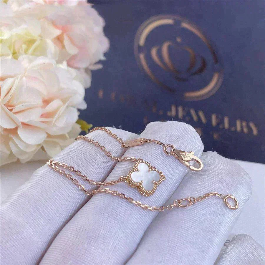 [⭐Luxery]CLOVER WHITE MOP SINGLE FLOWER BRACELET