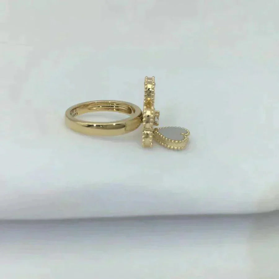 [⭐Luxery]SWEET CLOVER WHITE MOP RING