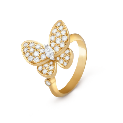 [⭐Luxery]BUTTERFLY DIAMOND RING