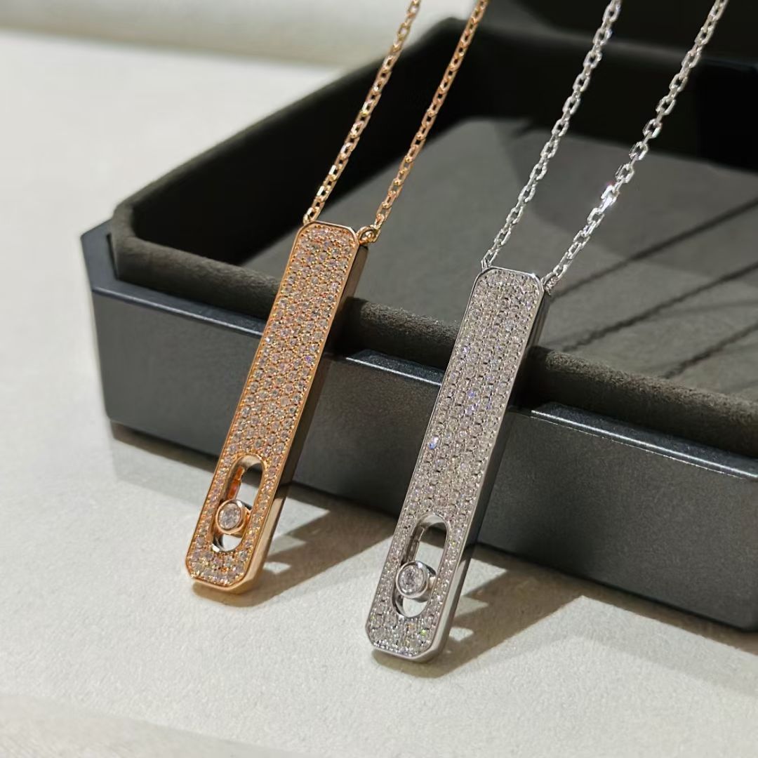 [⭐Luxery]MY FIRST DIAMOND PAVED NECKLACE