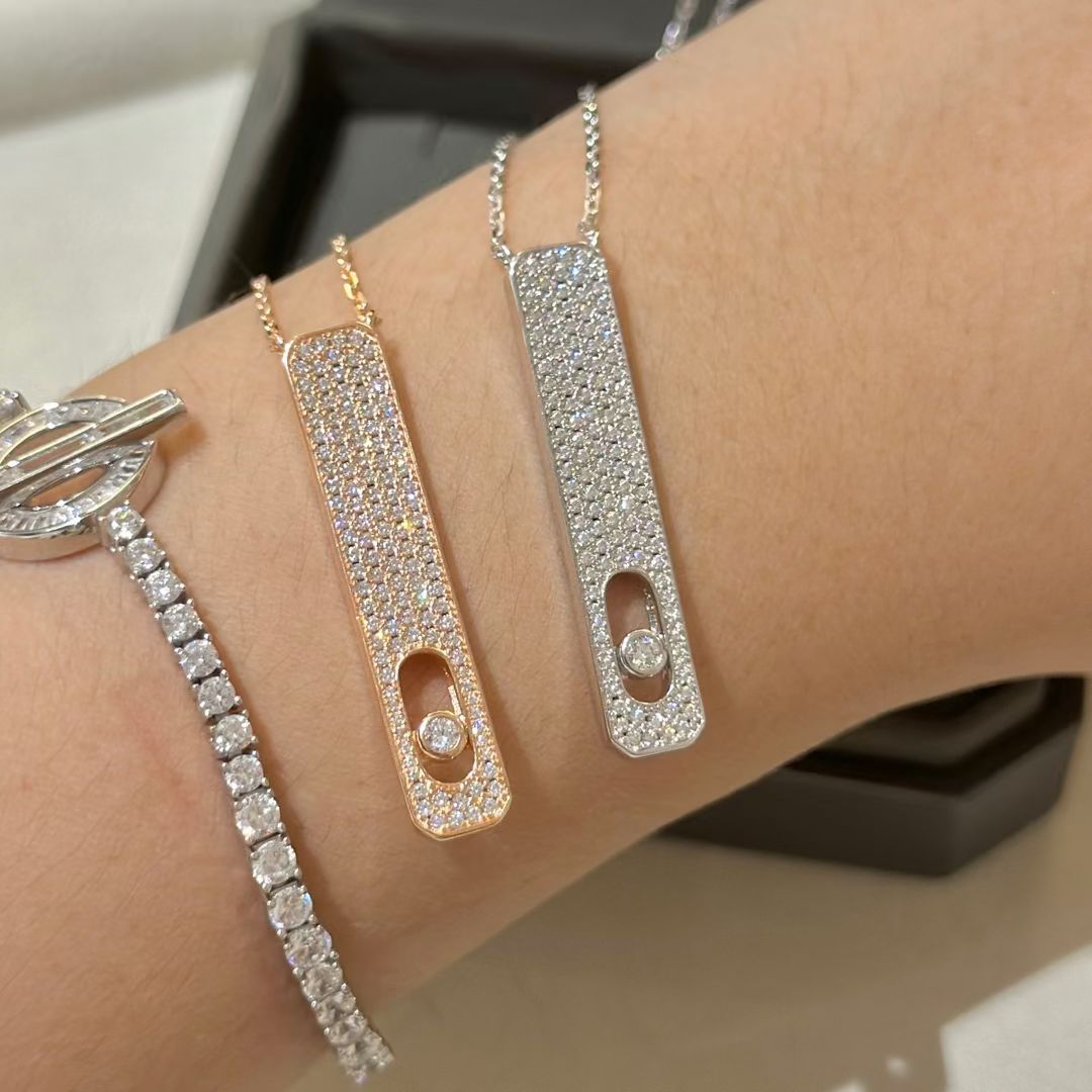 [⭐Luxery]MY FIRST DIAMOND PAVED NECKLACE