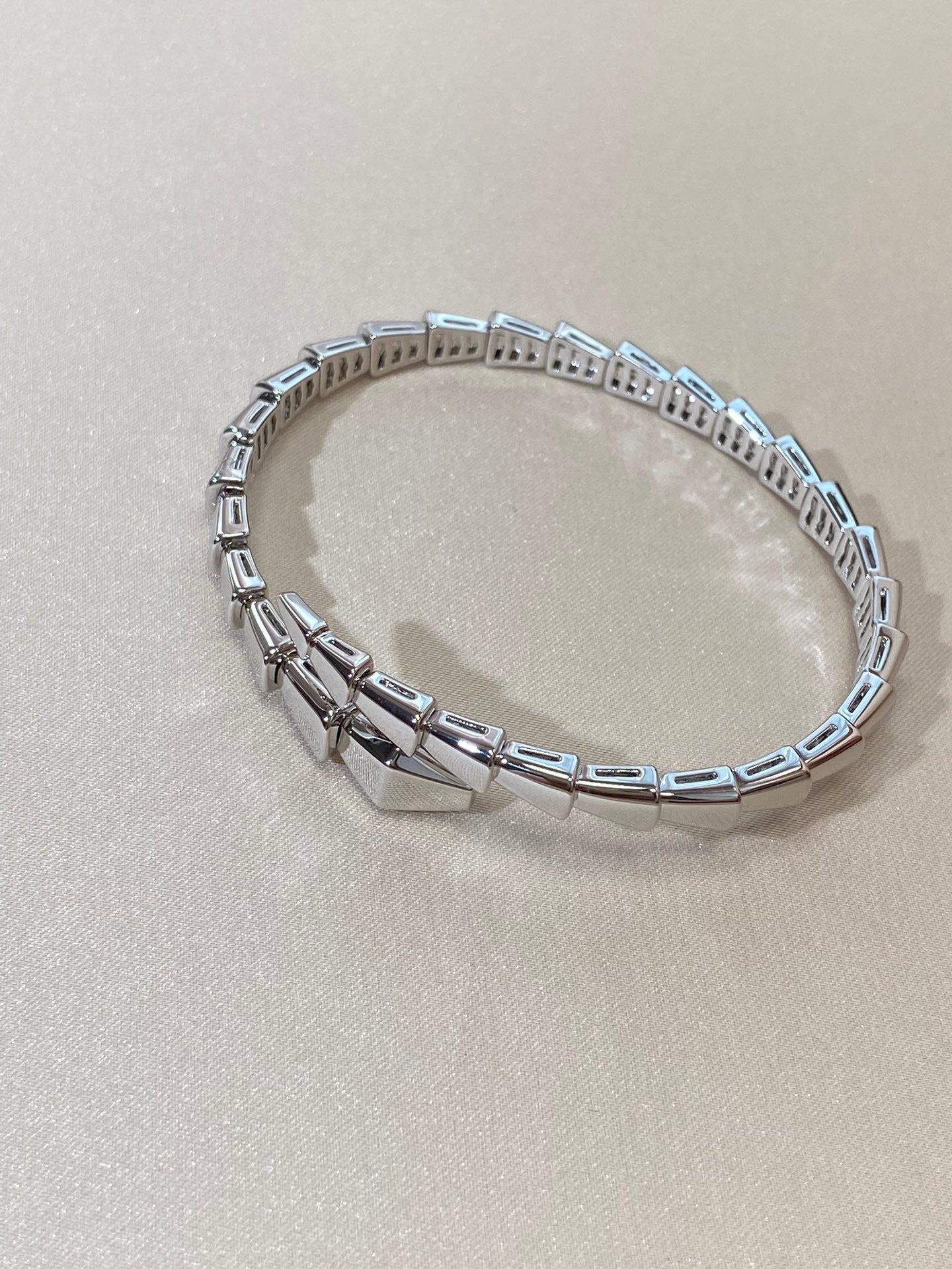 [⭐Luxery]SERPENTI VIPER SILVER BRACELET