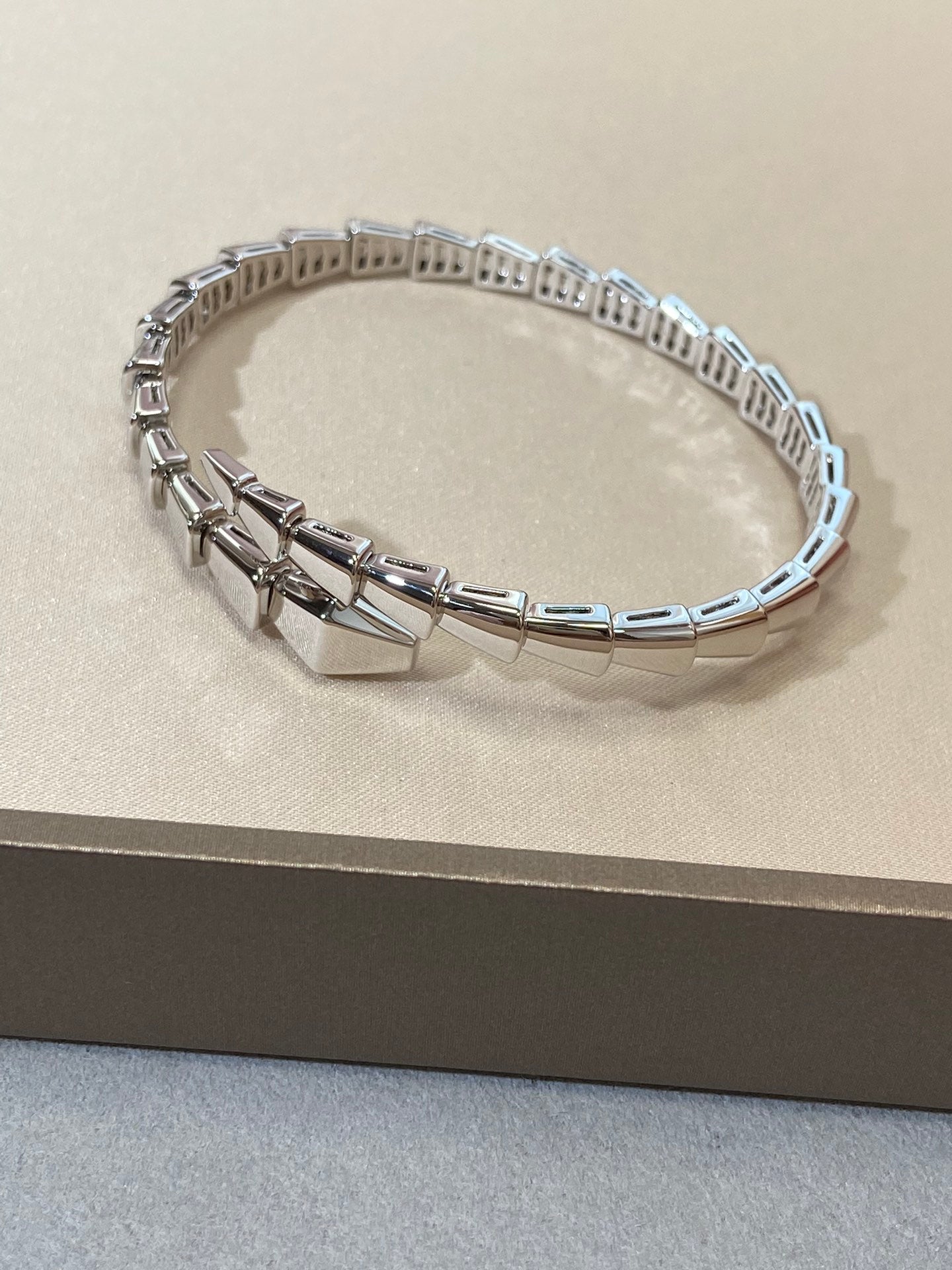 [⭐Luxery]SERPENTI VIPER SILVER BRACELET